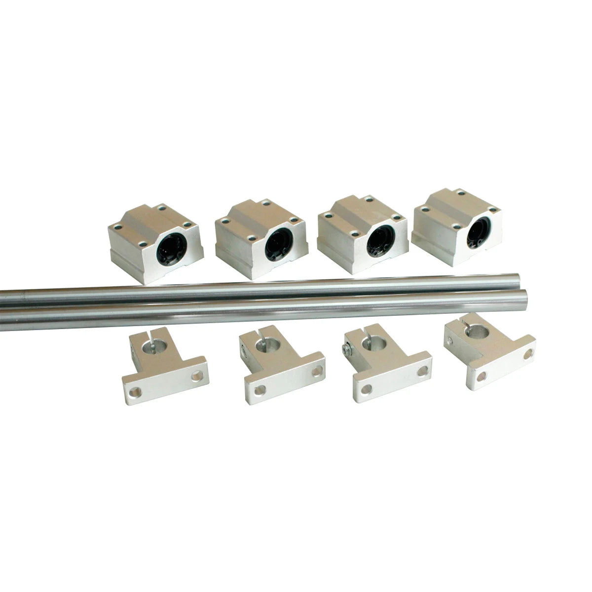 10PCS/SET Linear Rail Shaft Optical Axis Rod Linear Block Bearing SK Shaft