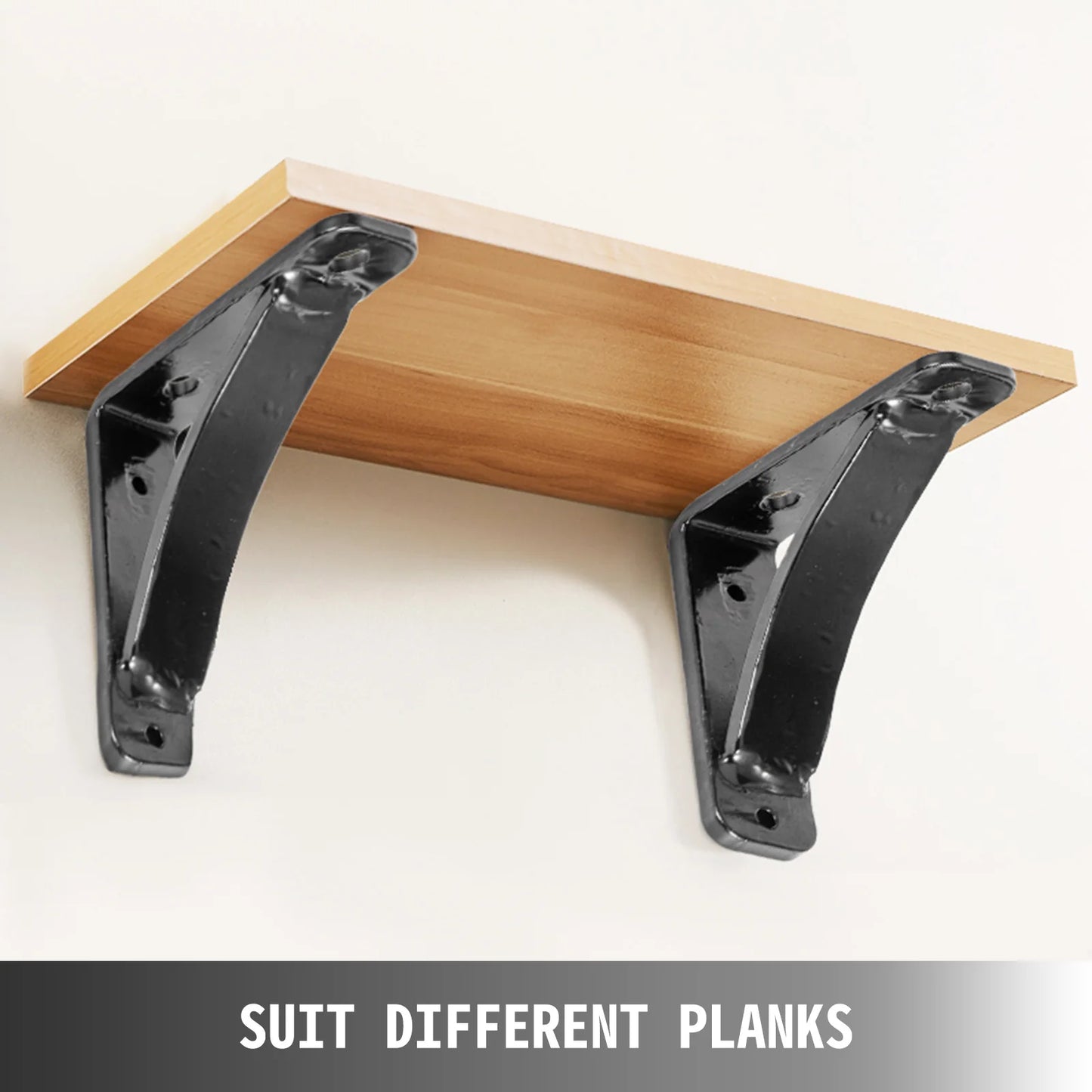 VEVOR 2 Pack Heavy Duty Shelf Brackets Floating Shelf Bracket