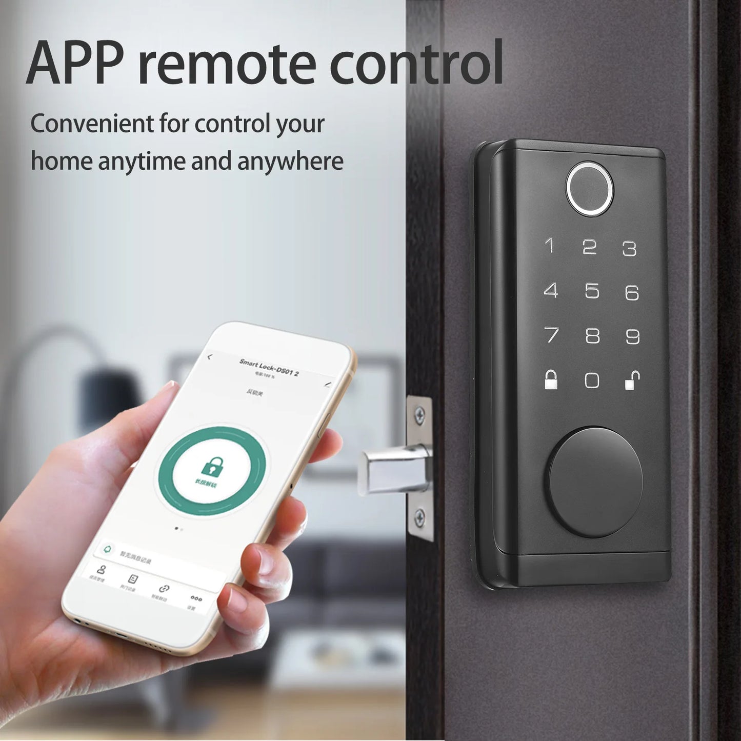 Smart Fingerprint Door Lock Front Door Electronic Keyless Entry