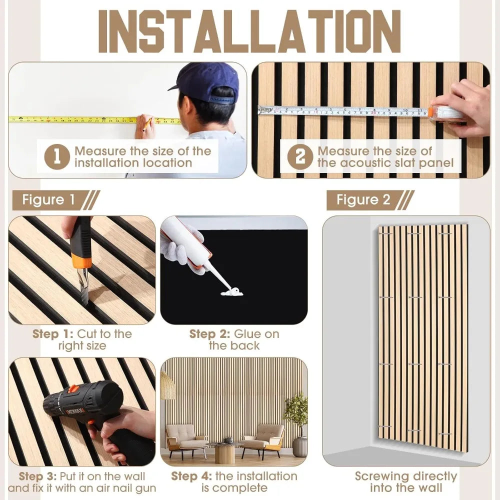 Acoustic Wood Wall Panels Decorative Soundproof Wall Panels
