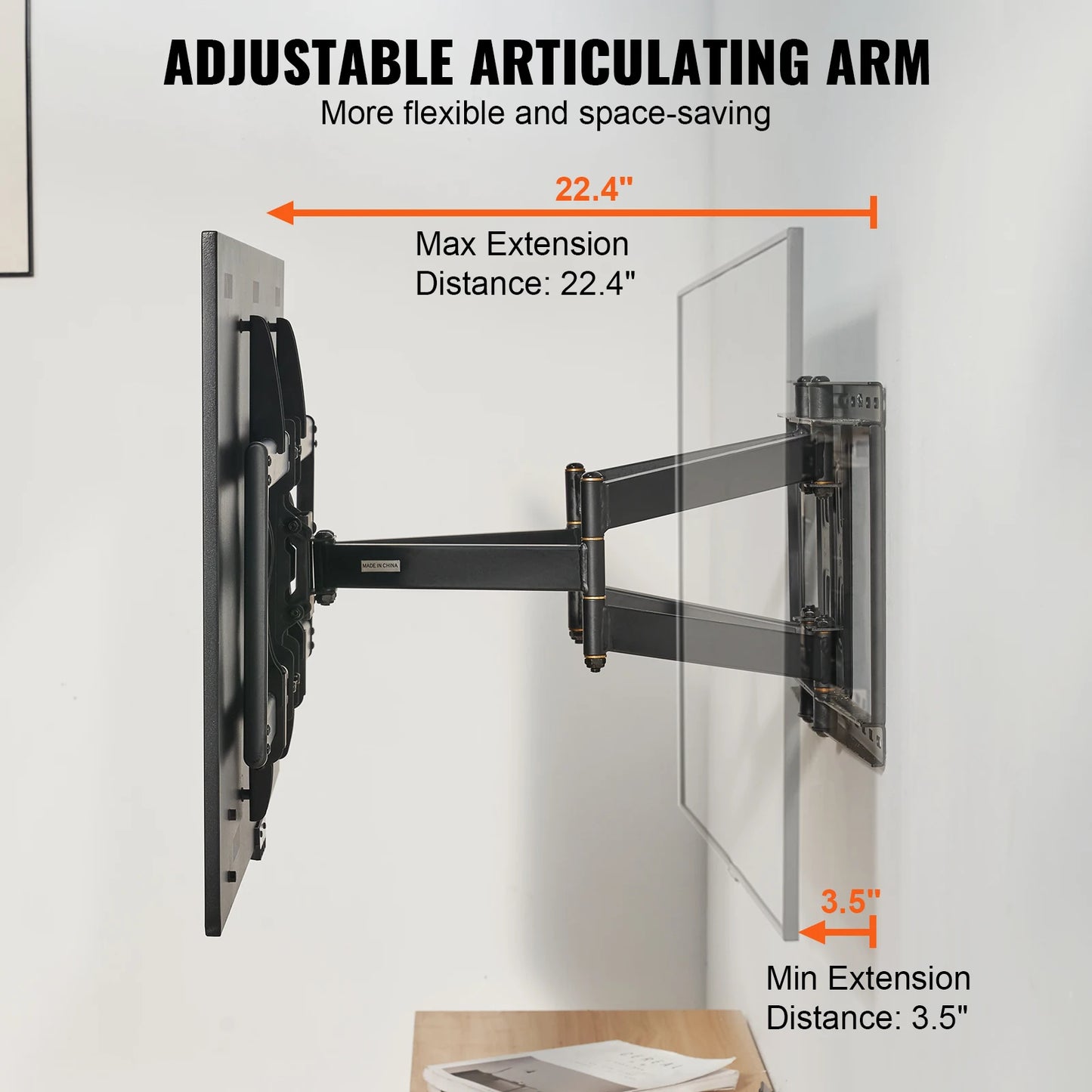 VEVOR Full Motion TV Mount Fit for Most 26-90in TVs
