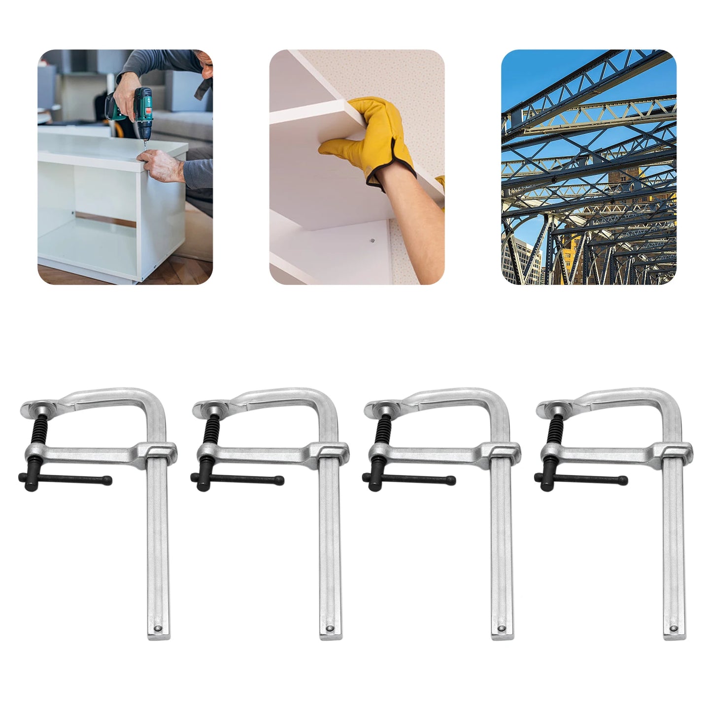 4-piece F Welding Clamps