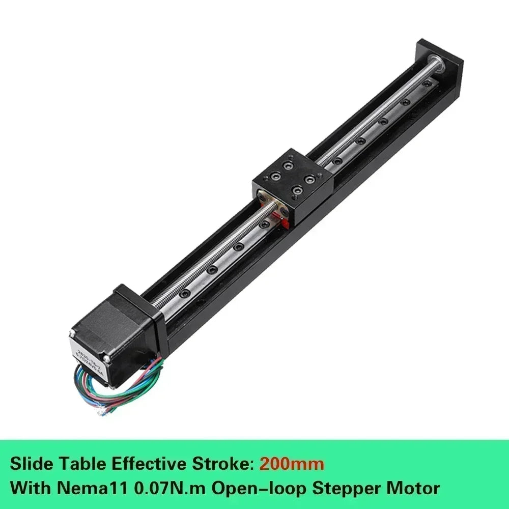 Axis Motorized Slide Table T-type Linear Guide Rail