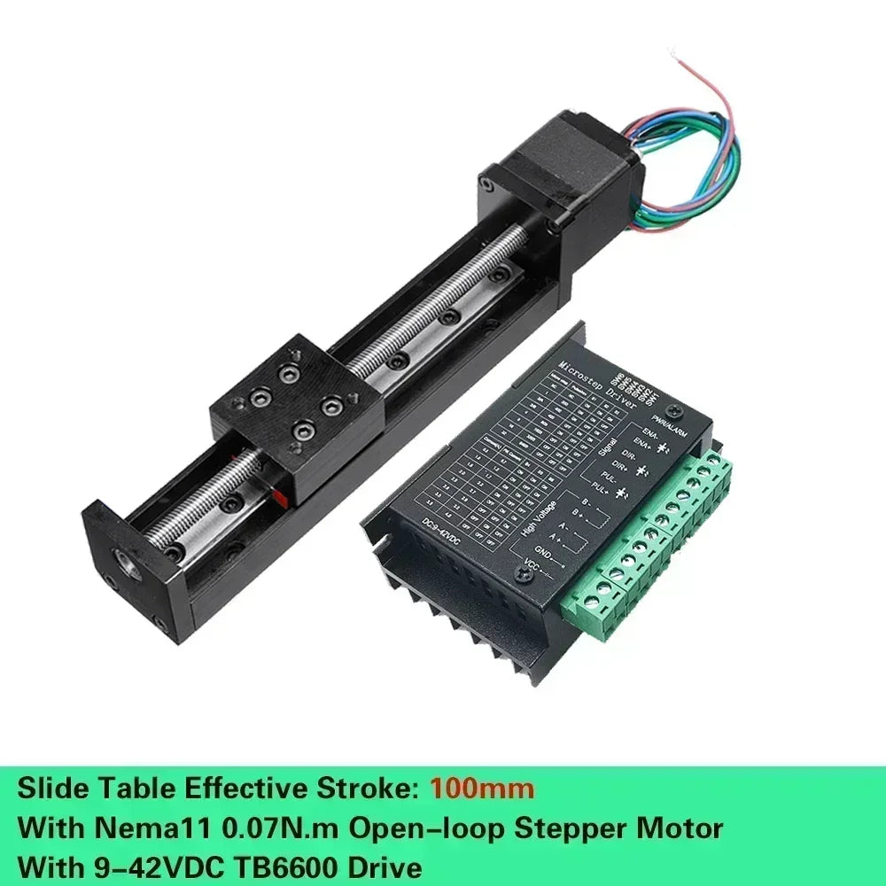 Axis Motorized Slide Table T-type Linear Guide Rail