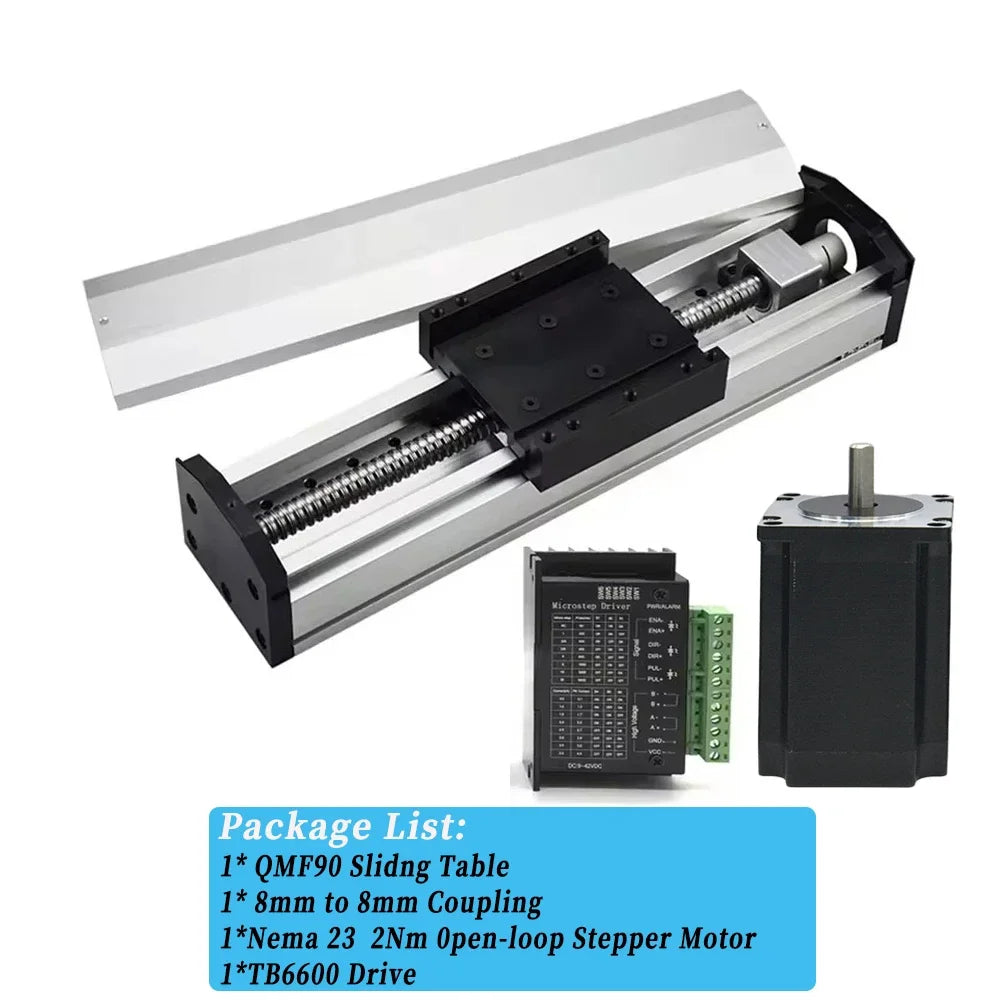 90mm Width Fully Enclosed Linear Rail Guide Stage Dust Cover