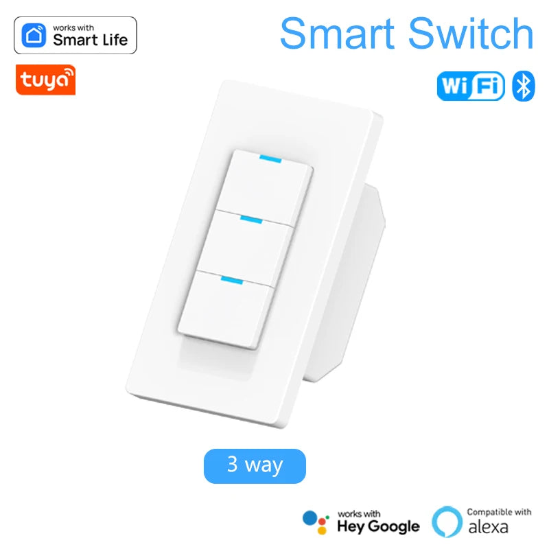 1/2/3 Way Light Switch Control Panel Smart Life Works
