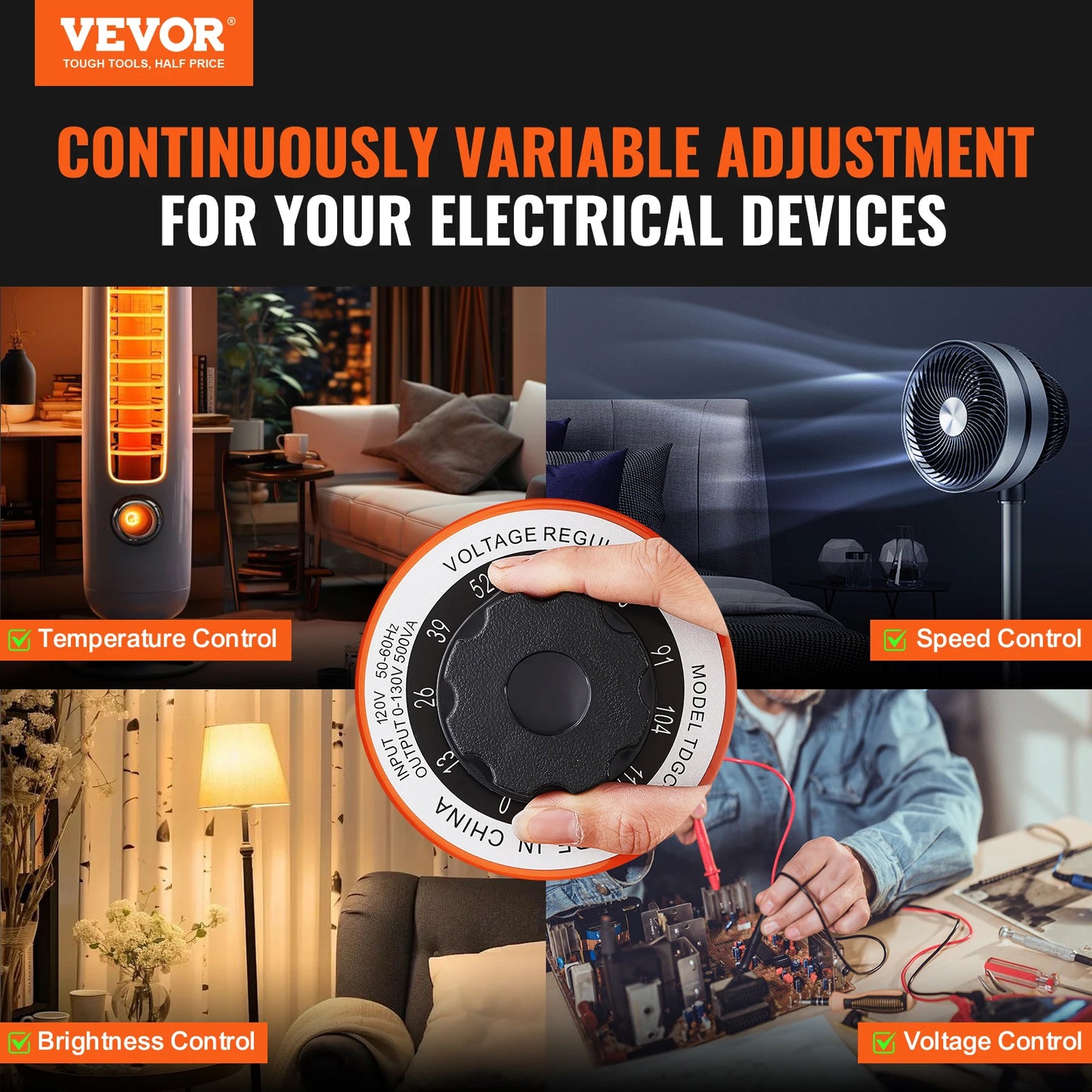 500VA-3000VA Auto Variable Voltage Transformer
