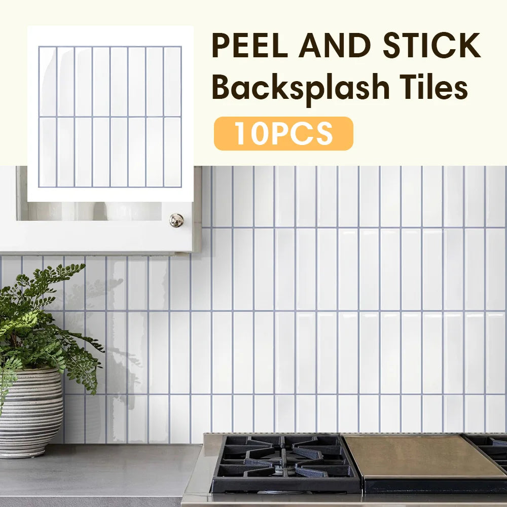 12"x 12" 10 pcs, Vinyl Self-adhesive Tile Stickers