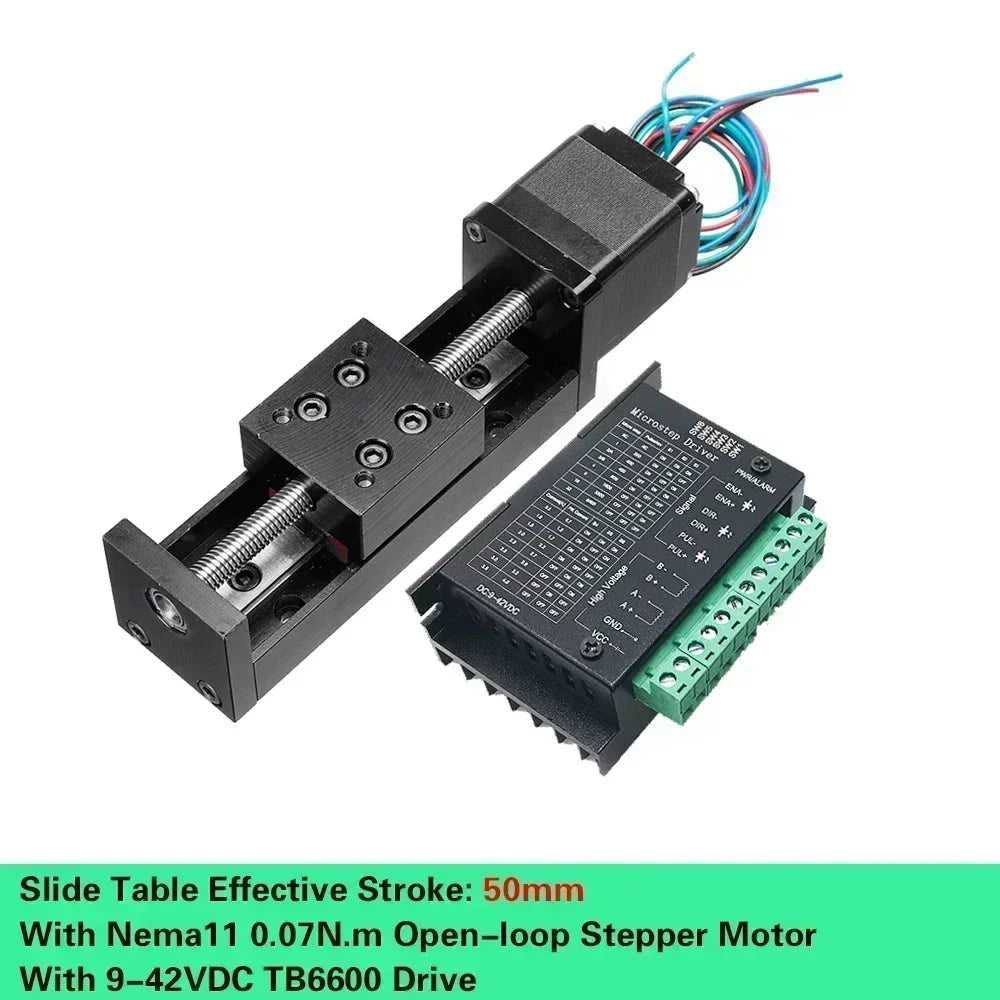 Axis Motorized Slide Table T-type Linear Guide Rail