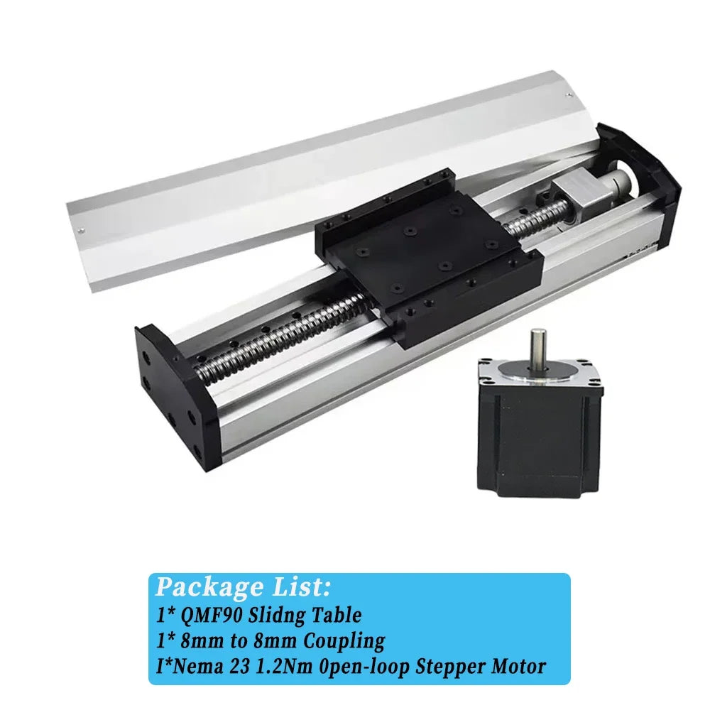 90mm Width Fully Enclosed Linear Rail Guide Stage Dust Cover