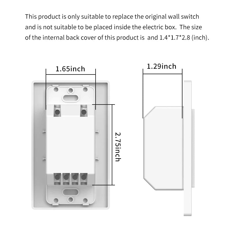1/2/3 Way Light Switch Control Panel Smart Life Works