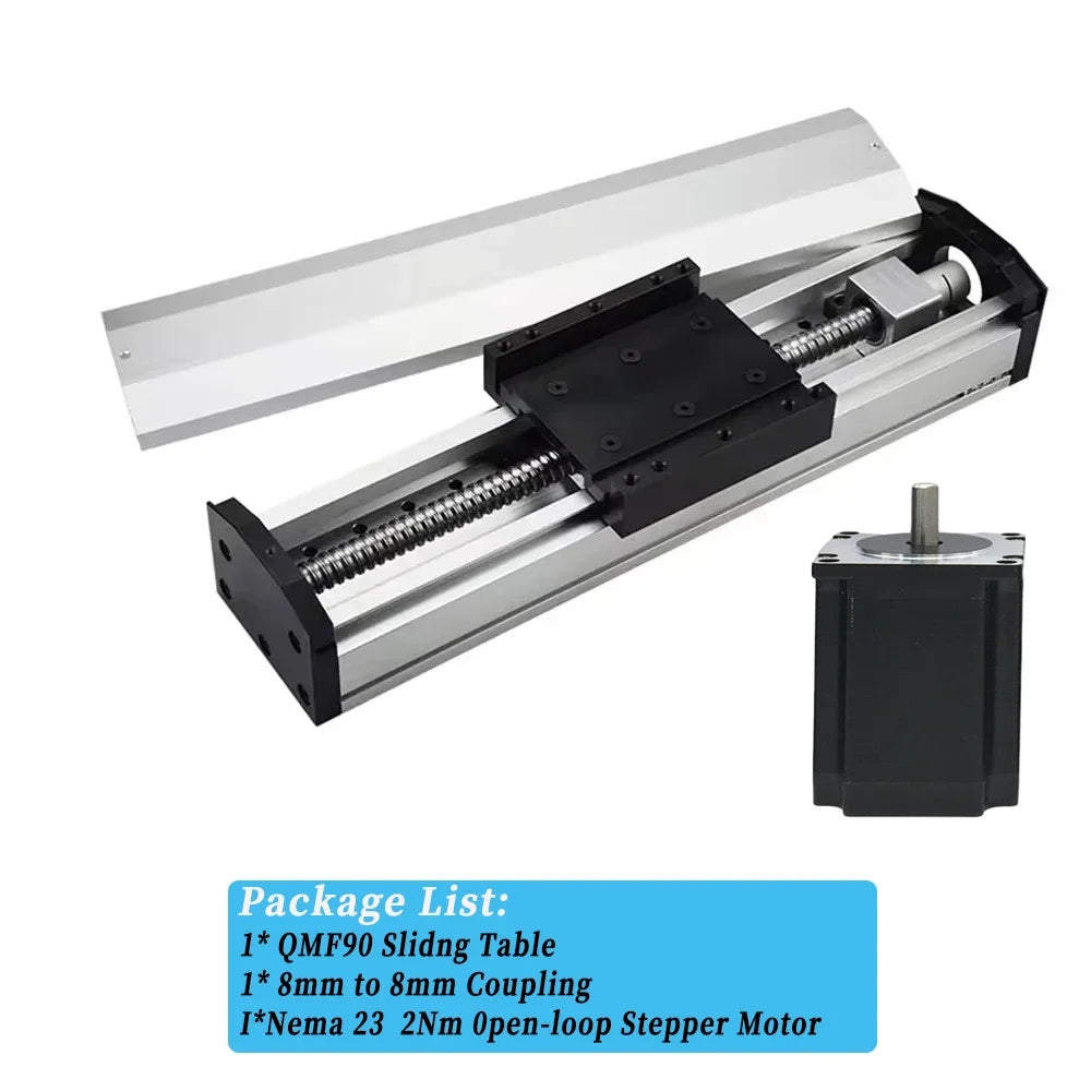 90mm Width Fully Enclosed Linear Rail Guide Stage Dust Cover