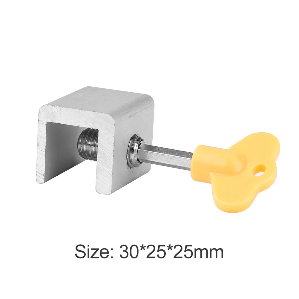 5/10CPS Window Locks Adjustable Sliding Door Lock With Key Window Stopper