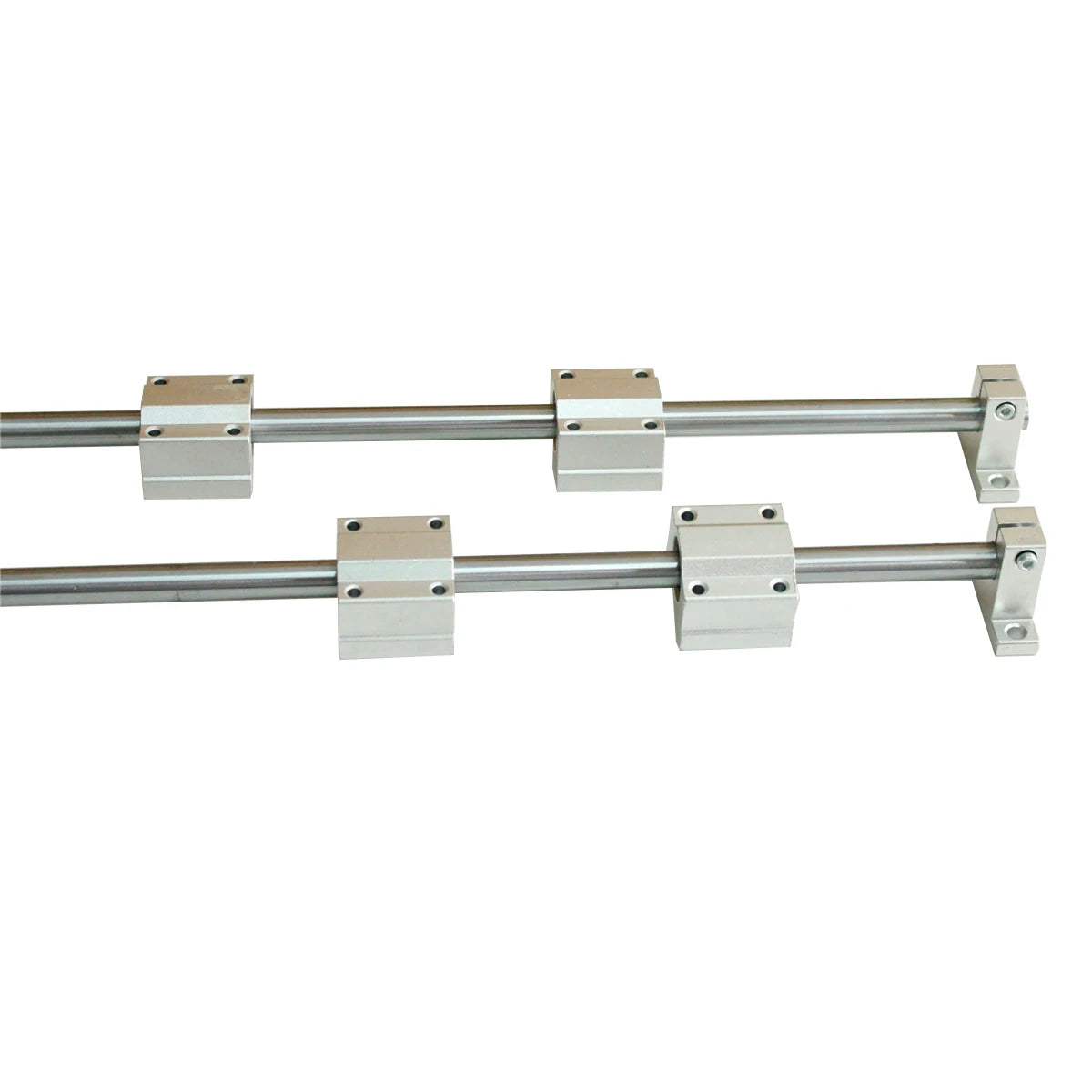 10PCS/SET Linear Rail Shaft Optical Axis Rod Linear Block Bearing SK Shaft