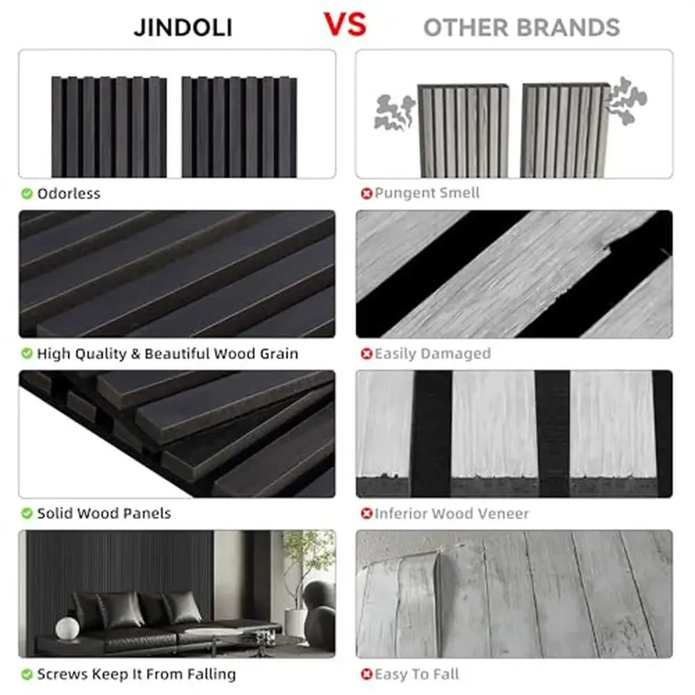 Modern Wood Wall Panels 3D Fluted Design Noise Reduction