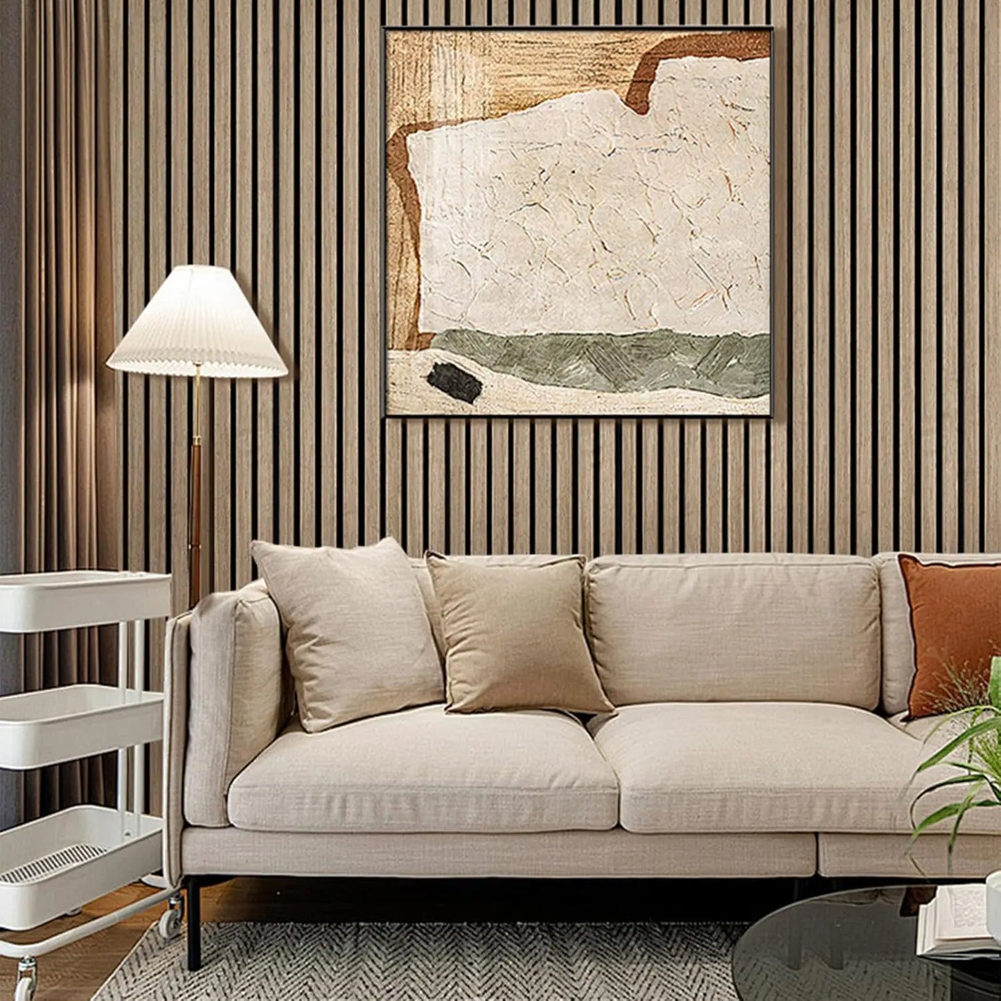 Wood Slat Acoustic Panels for Interior Wall Decor