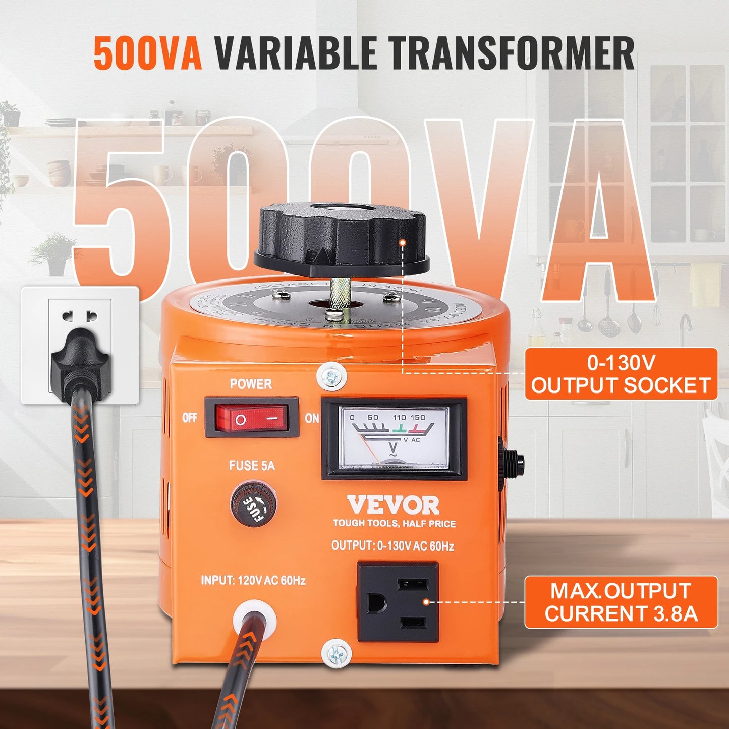 500VA-3000VA Auto Variable Voltage Transformer