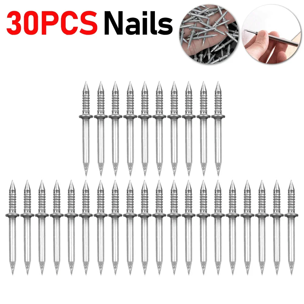300-10pcs Double Head Nails Anti-Rust Double-Head Seamless Thread Nail