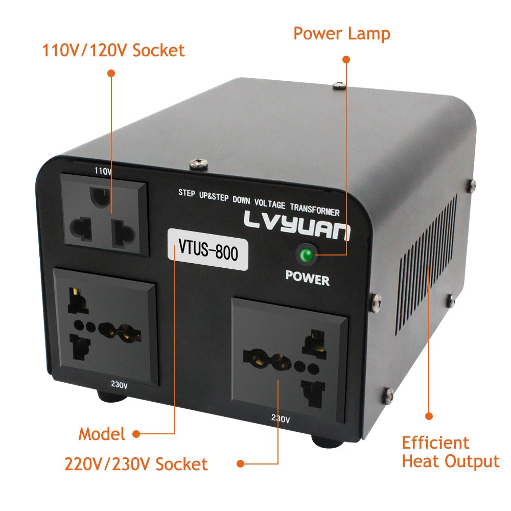 LVYUAN Voltage Transformer 800W 500W AC110V AC220V