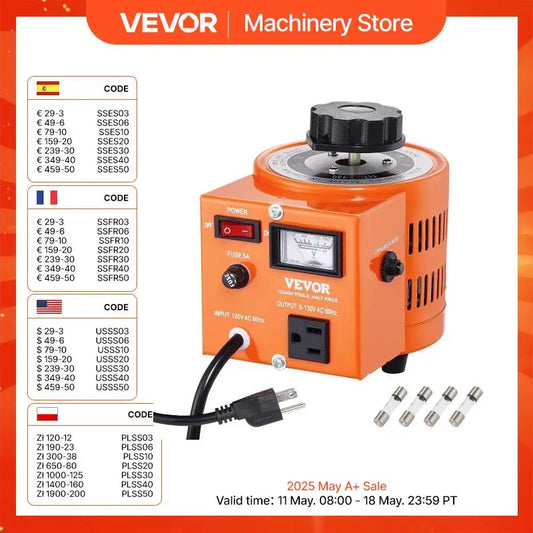 500VA-3000VA Auto Variable Voltage Transformer