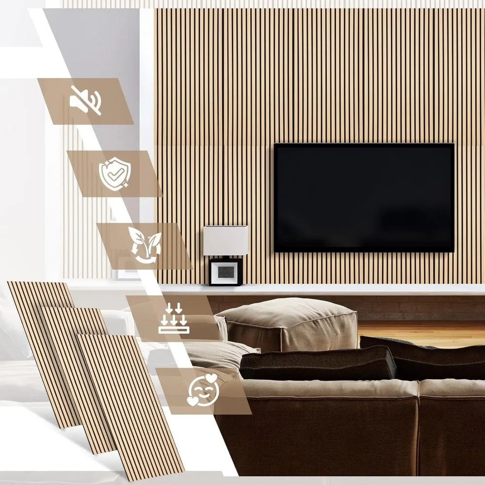 Acoustic Wood Wall Panels Decorative Soundproof Wall Panels