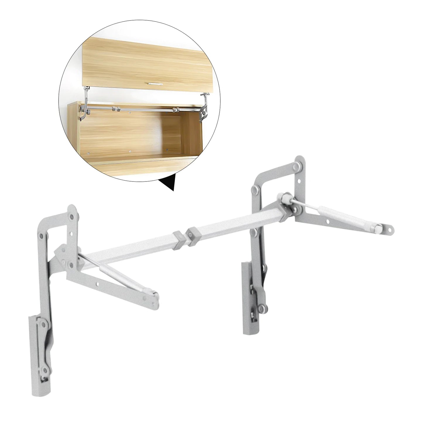 Cabinet Door Hinges Folding Lift up Top Table Vertical Swing Lift Up Stay Pneumatic Arm Kitchen Mechanism Hinges Durable Silent