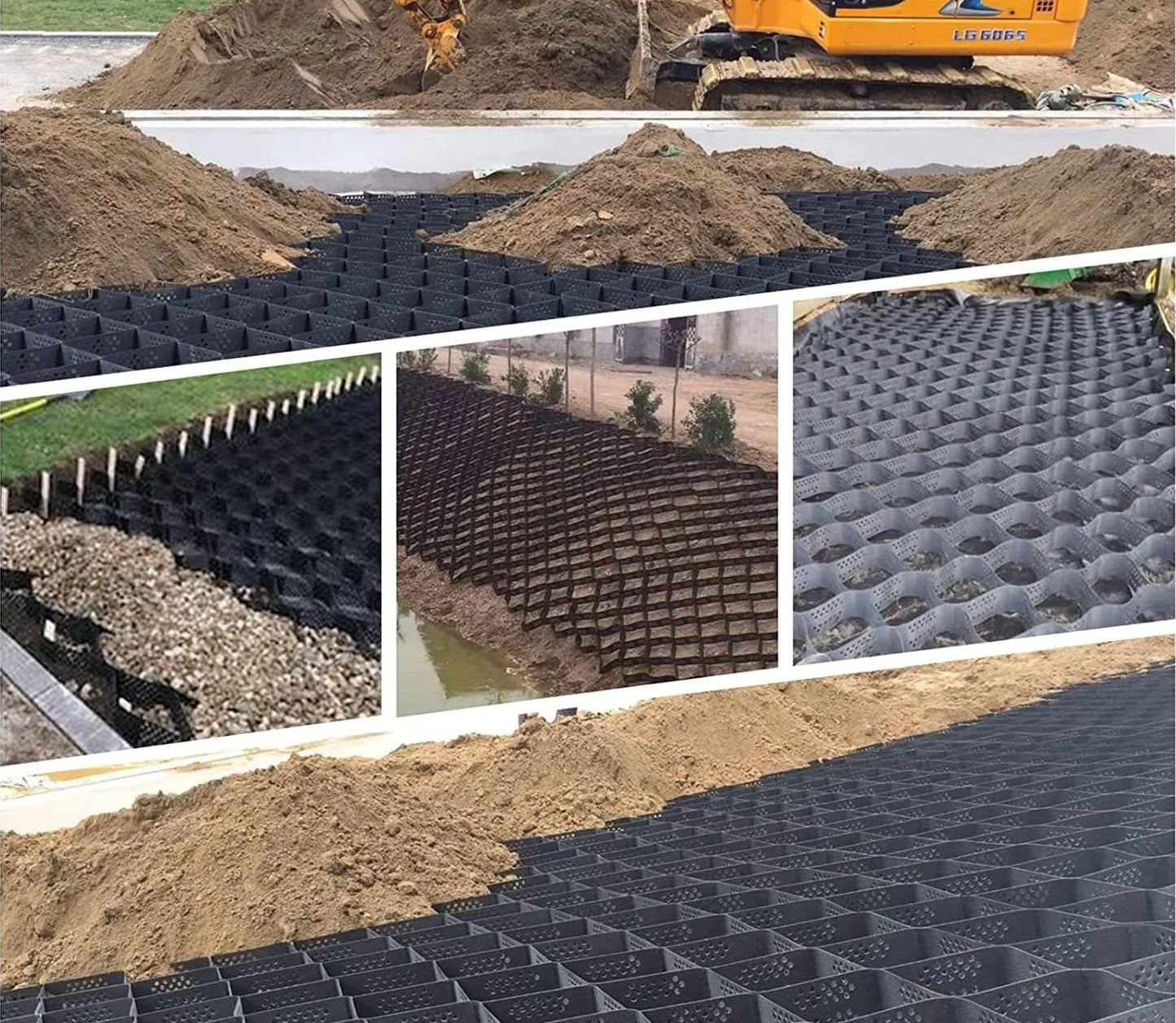 Plastic Ground Geo Grid Driveway Ground Pavers for Landscaping