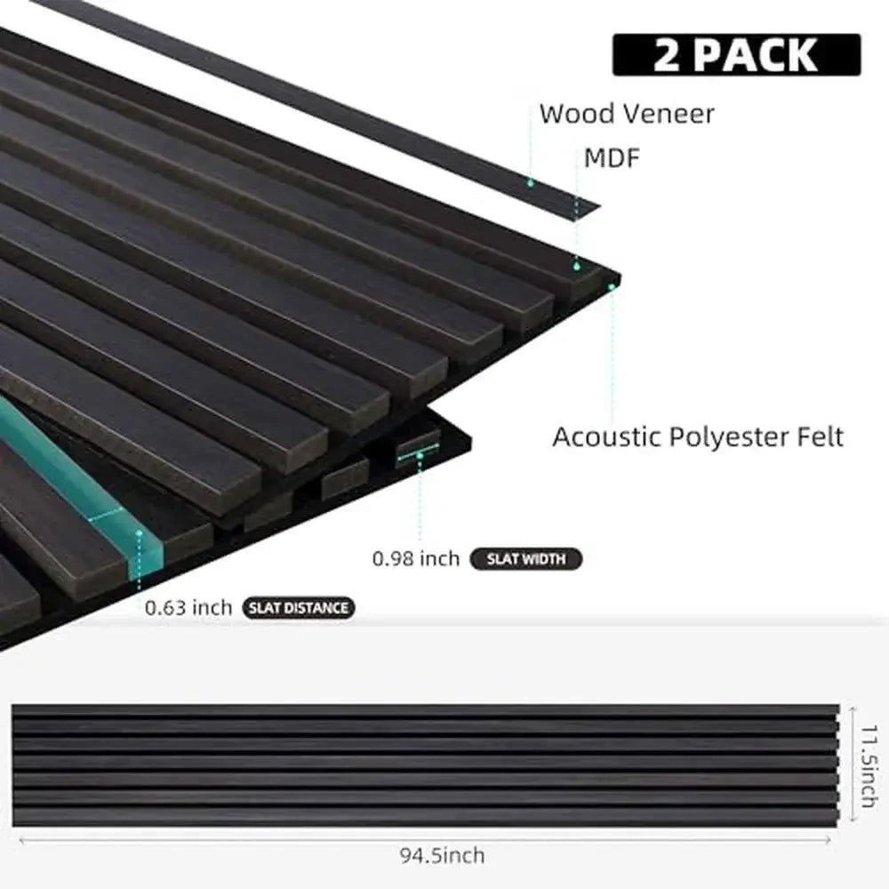 Modern Wood Wall Panels 3D Fluted Design Noise Reduction