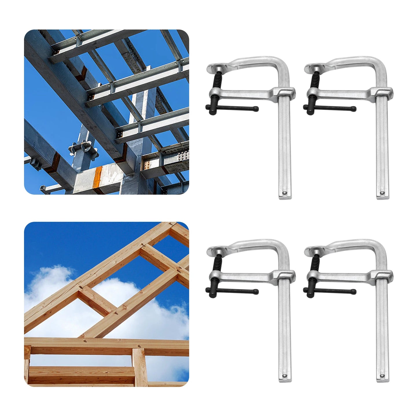 4-piece F Welding Clamps