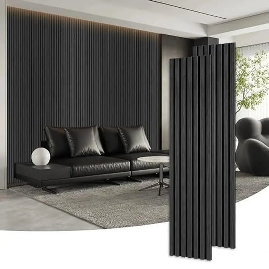 Modern Wood Wall Panels 3D Fluted Design Noise Reduction