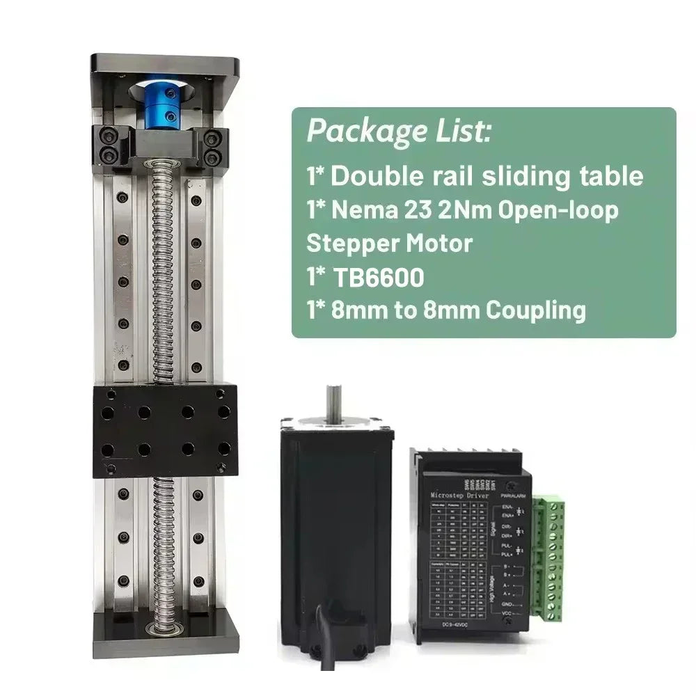 Linear Rail Motor Kit CNC Ball Screw Sliding Table Motor
