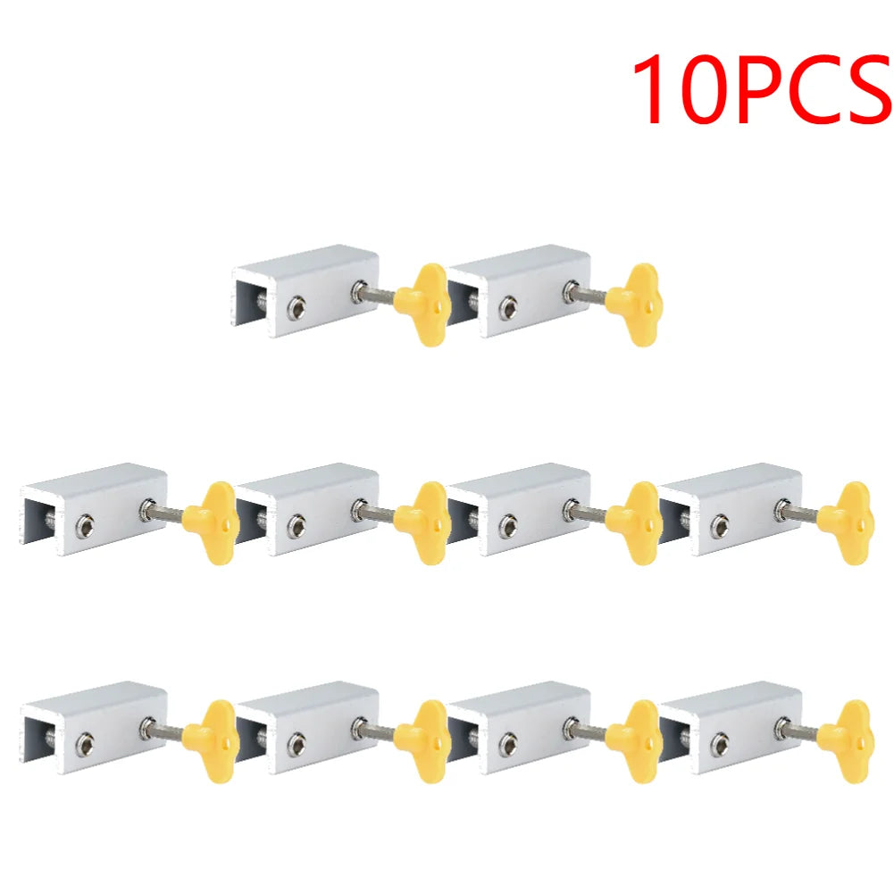 5/10CPS Window Locks Adjustable Sliding Door Lock With Key Window Stopper