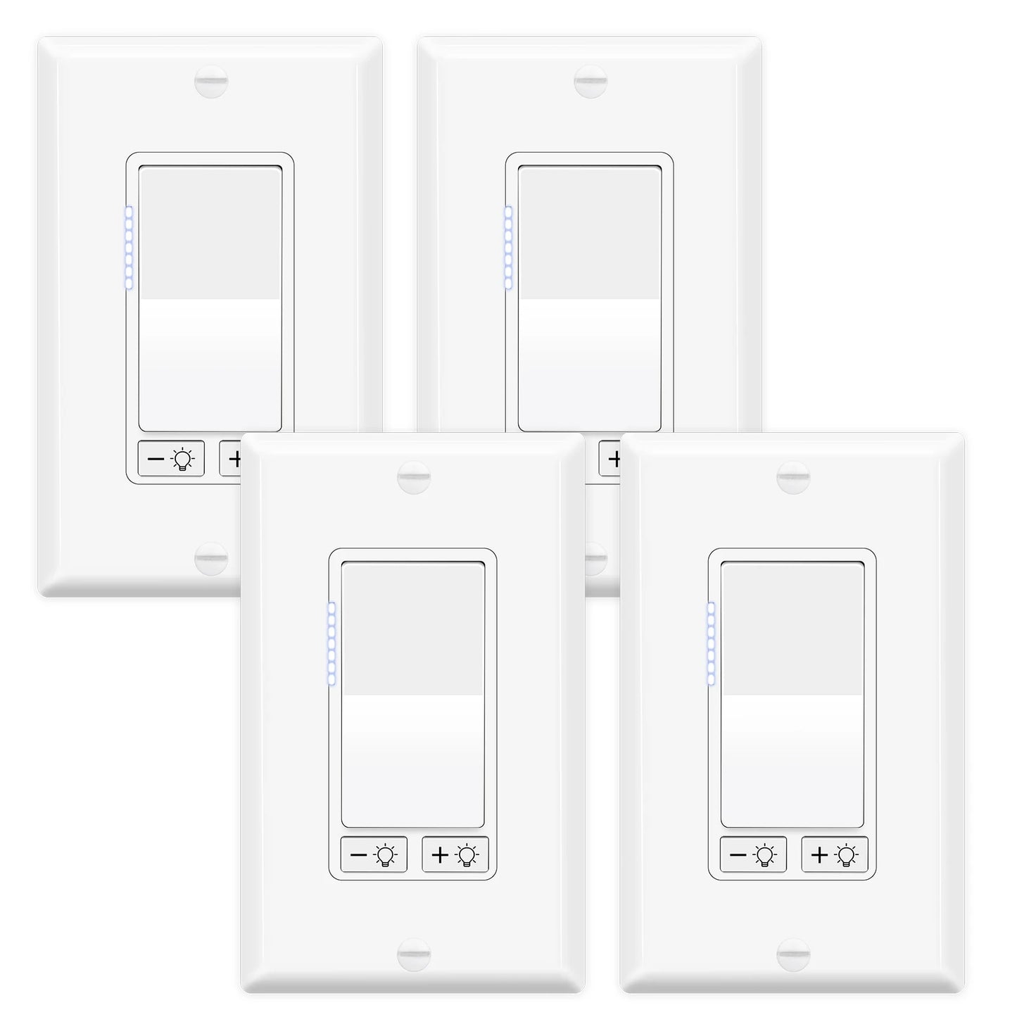 2-10PK Dimmer Light Switch 3 Way Dimmer Switch