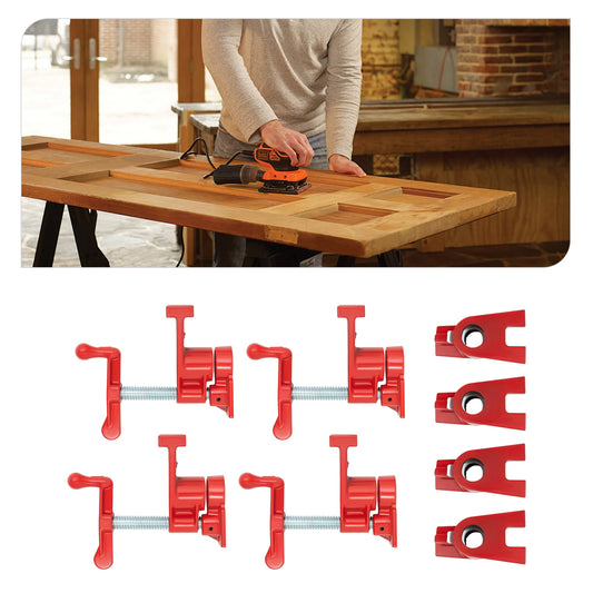 4-Pack Wood Gluing Pipe Clamp 3/4" Heavy Duty