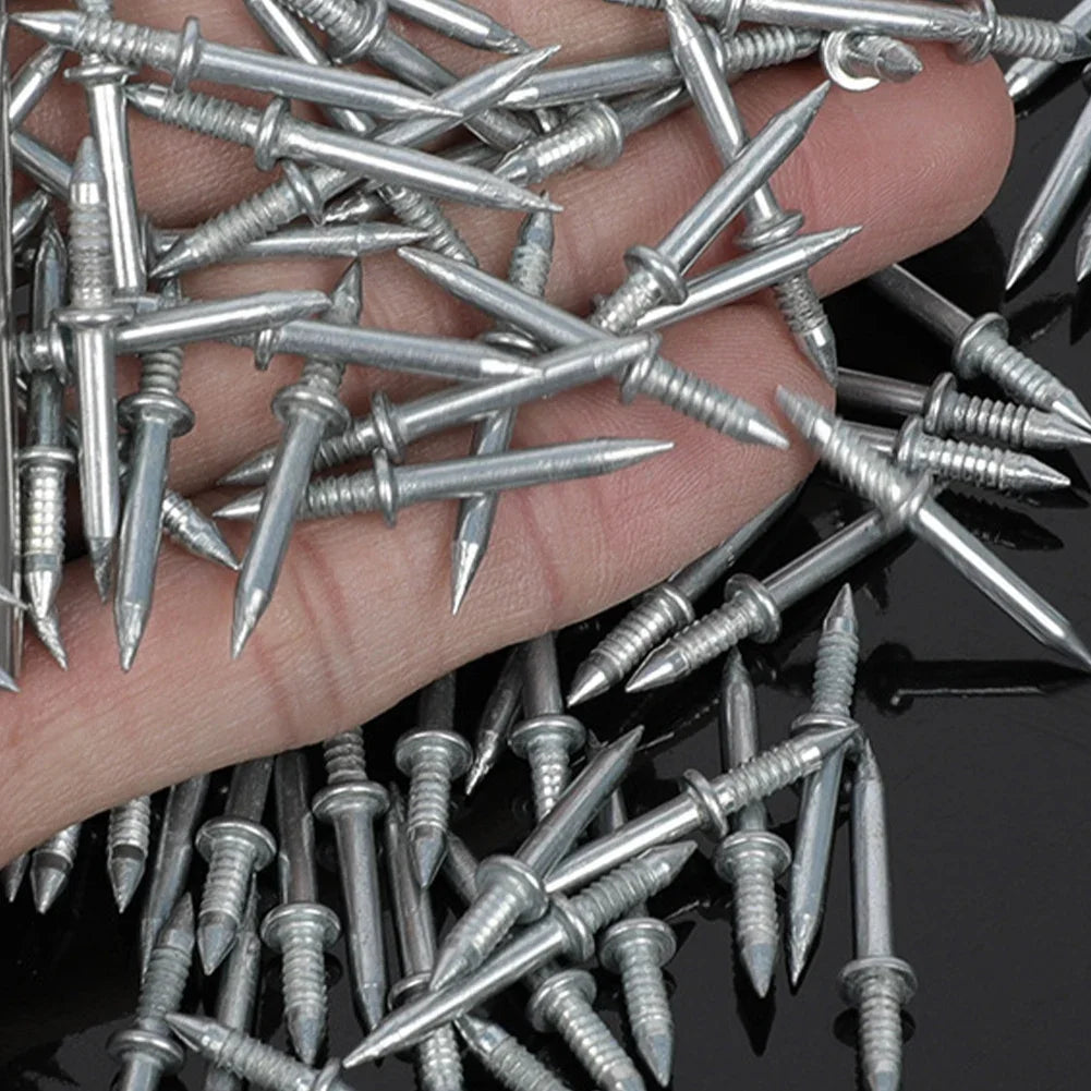 300-10pcs Double Head Nails Anti-Rust Double-Head Seamless Thread Nail