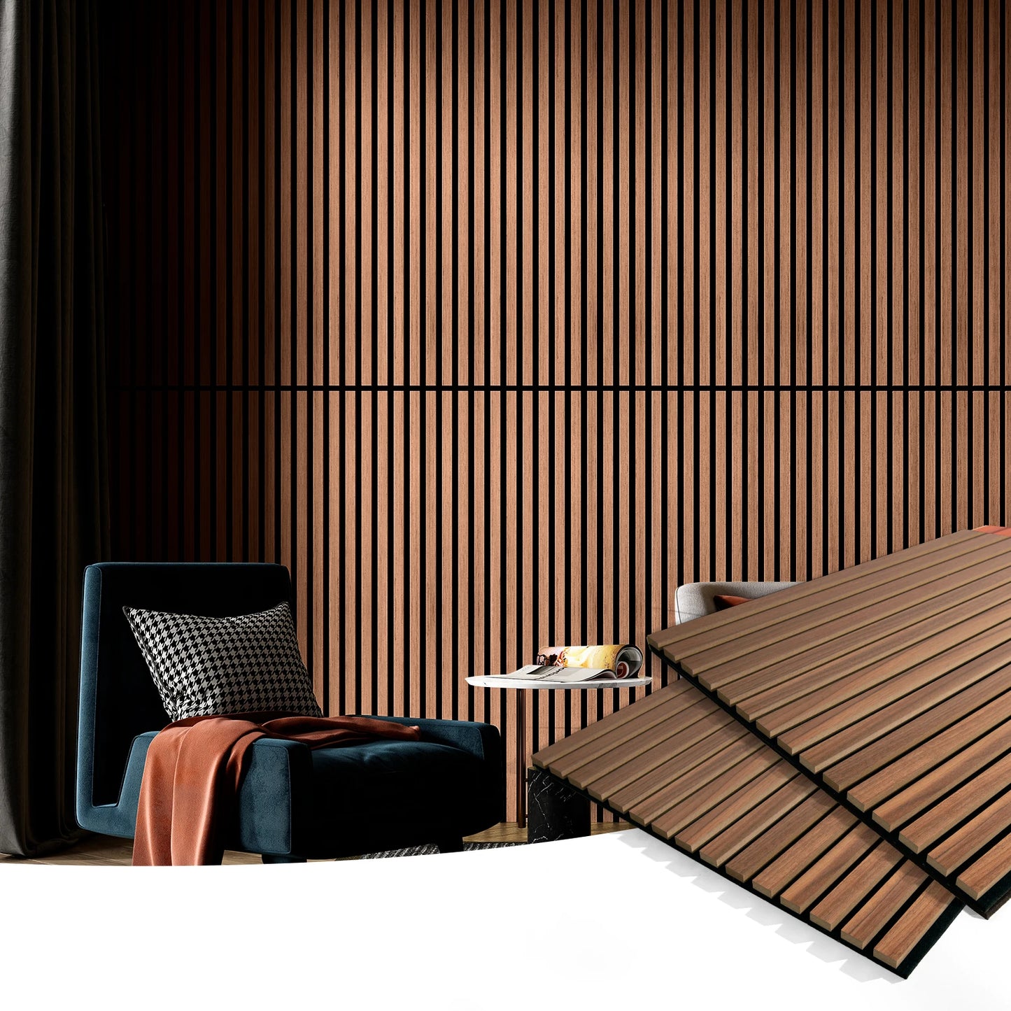 Art3d Wood Slat Acoustic Panels for Stylish Decor and Noise Reduction