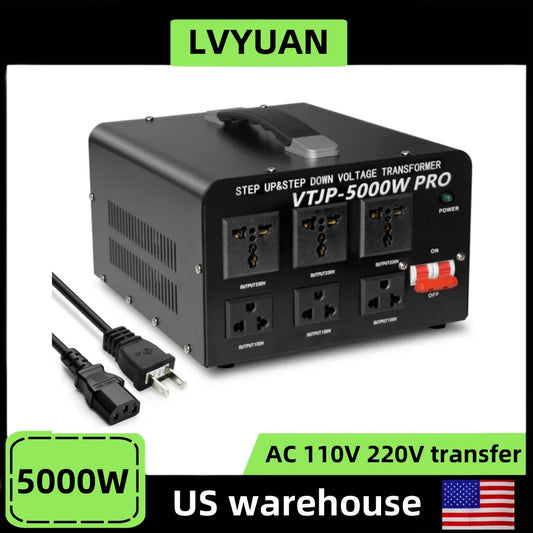 5000W Voltage Transformer 220V to 110V AC Voltage Converter