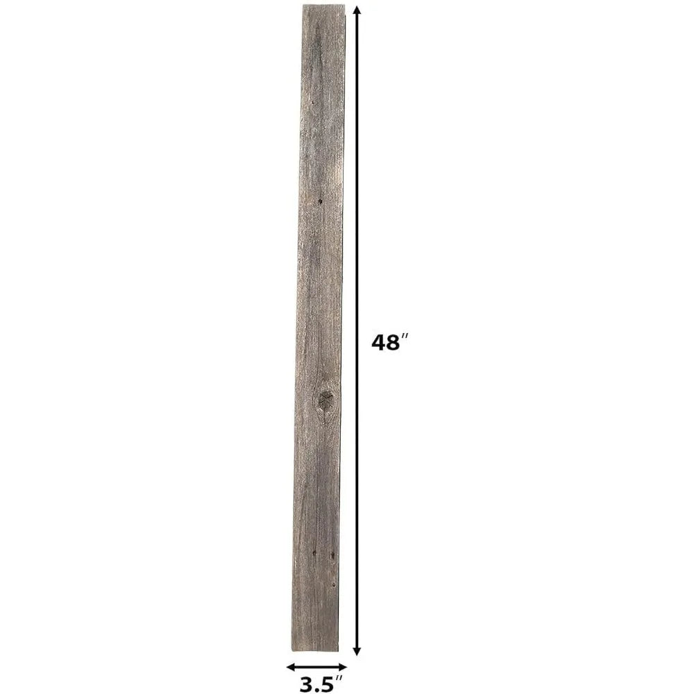 Wood Real Wood Peel & Stick 2 & 4 Foot Length Rustic Reclaimed Naturally Weathered Barn Wood Accent Paneling Planks for Walls