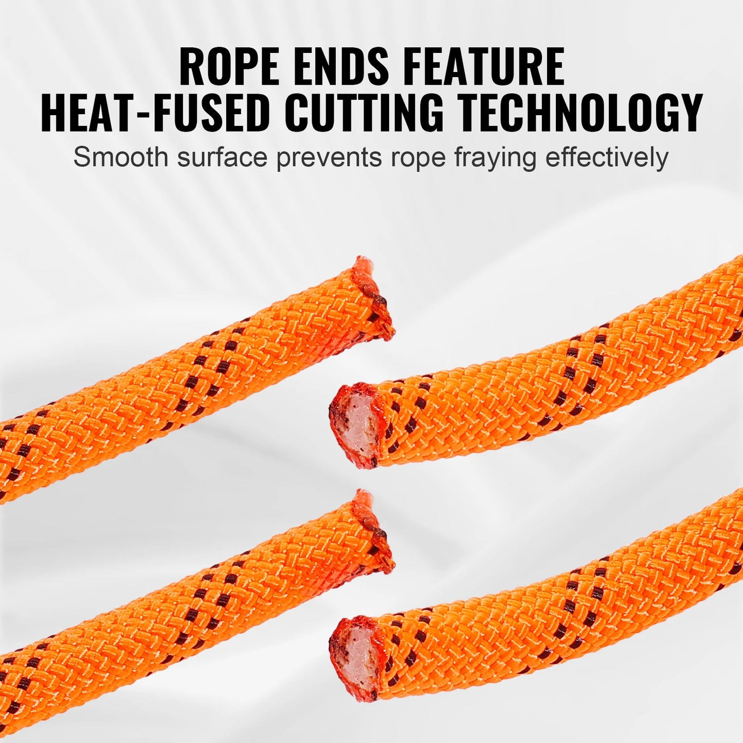 VEVOR 120ft Dual-Weave Polyester Cord 3/8 1/2 inch 48-Strand Multi-Use Rope