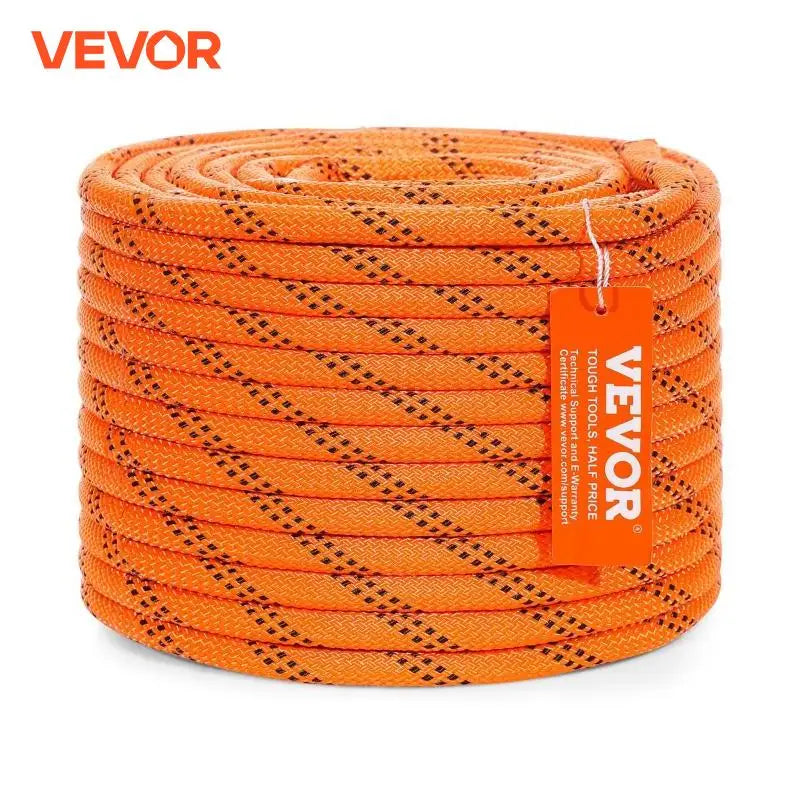 VEVOR 120ft Dual-Weave Polyester Cord 3/8 1/2 inch 48-Strand Multi-Use Rope