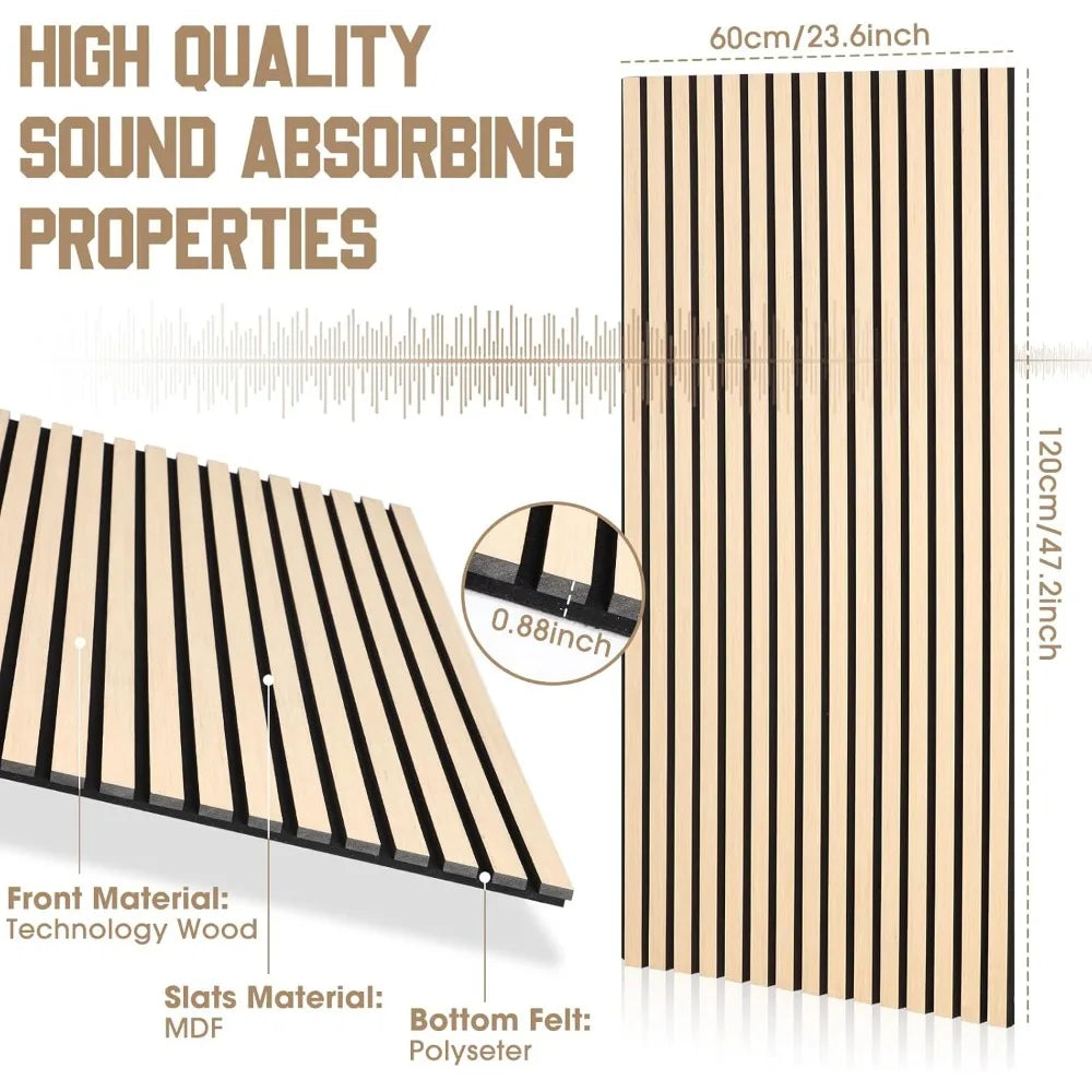 Acoustic Wood Wall Panels Decorative Soundproof Wall Panels