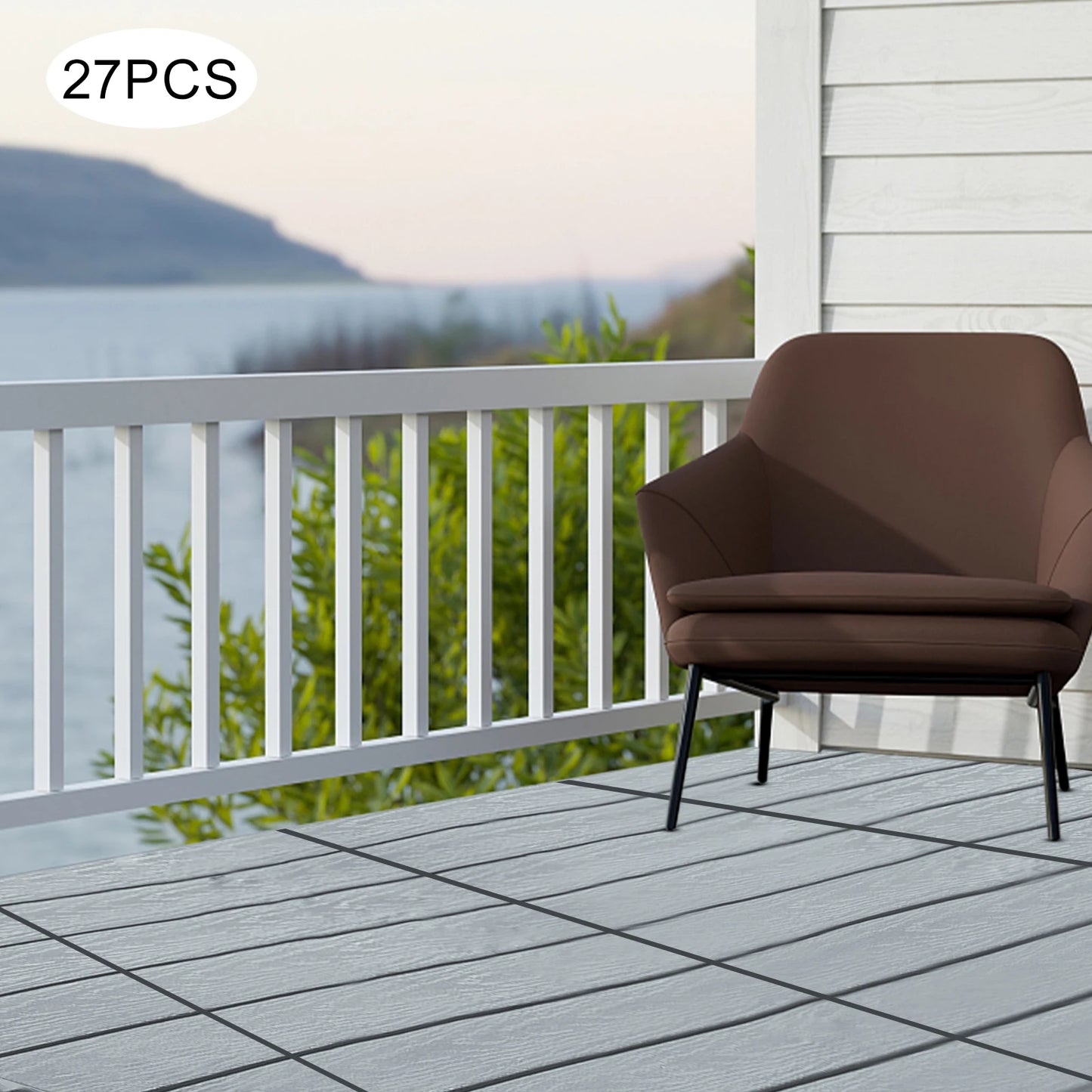 Interlocking Deck Tiles for Outdoor  Waterproof Flooring Anti-Slip