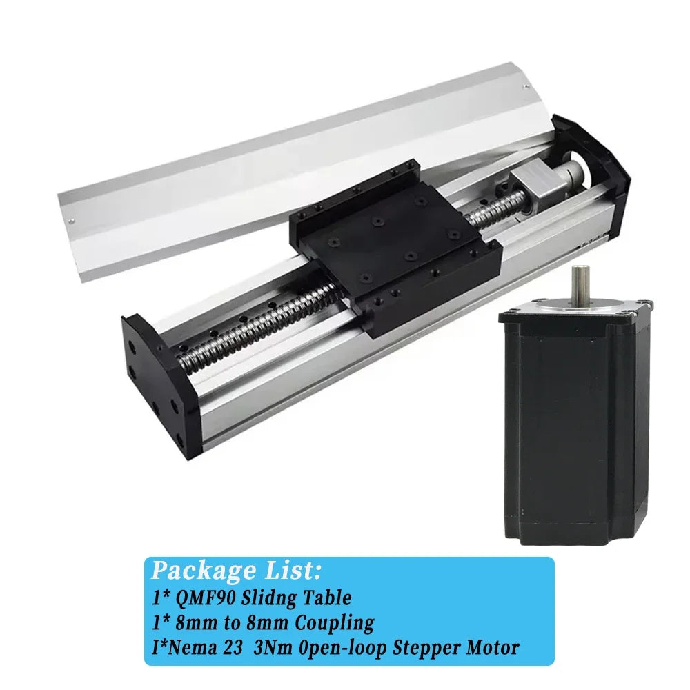 90mm Width Fully Enclosed Linear Rail Guide Stage Dust Cover