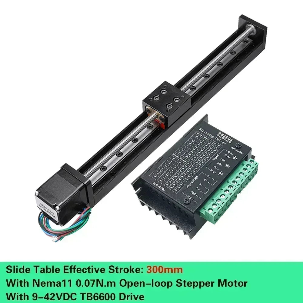 Axis Motorized Slide Table T-type Linear Guide Rail