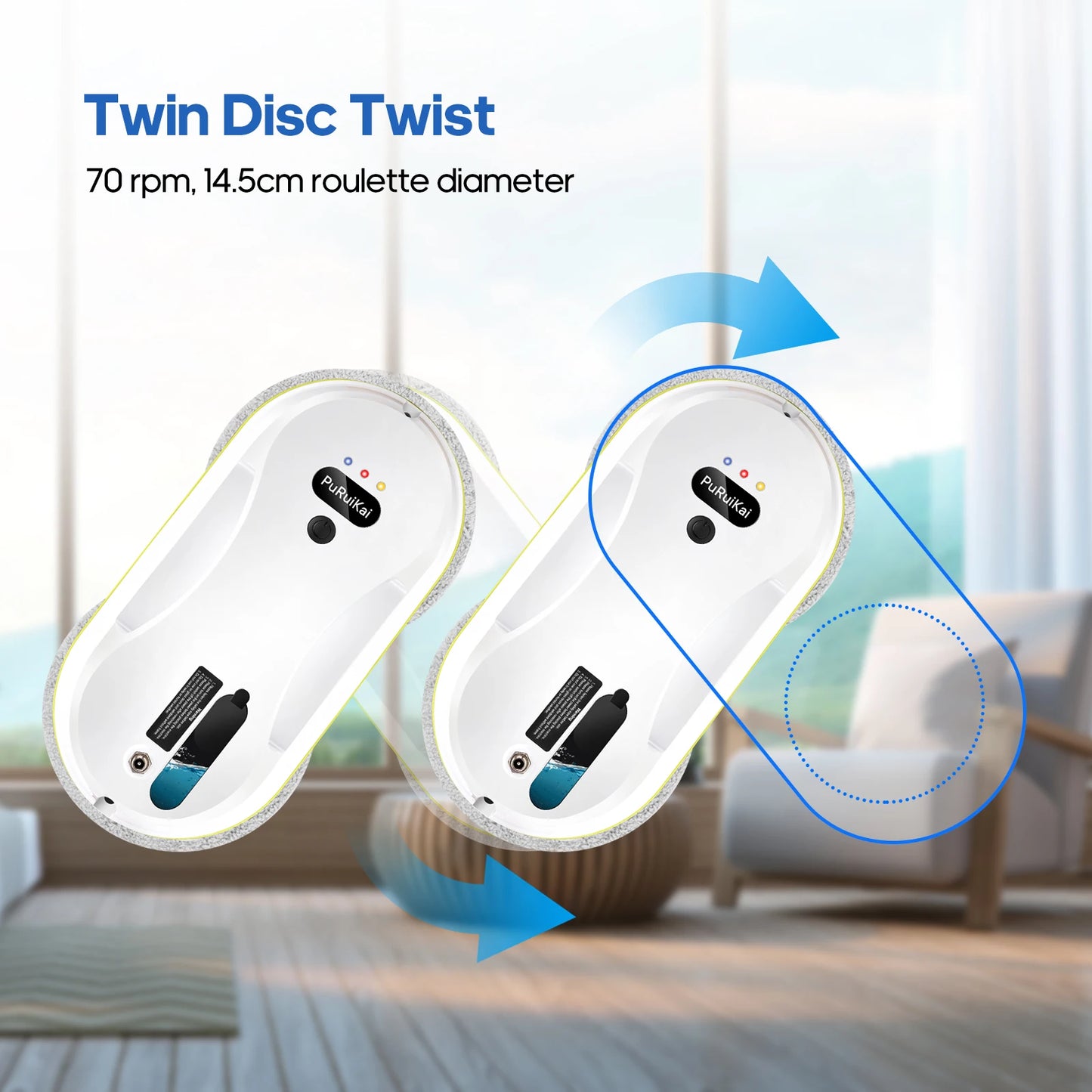 Household window automatic water spray cleaning robot vacuum cleaner
