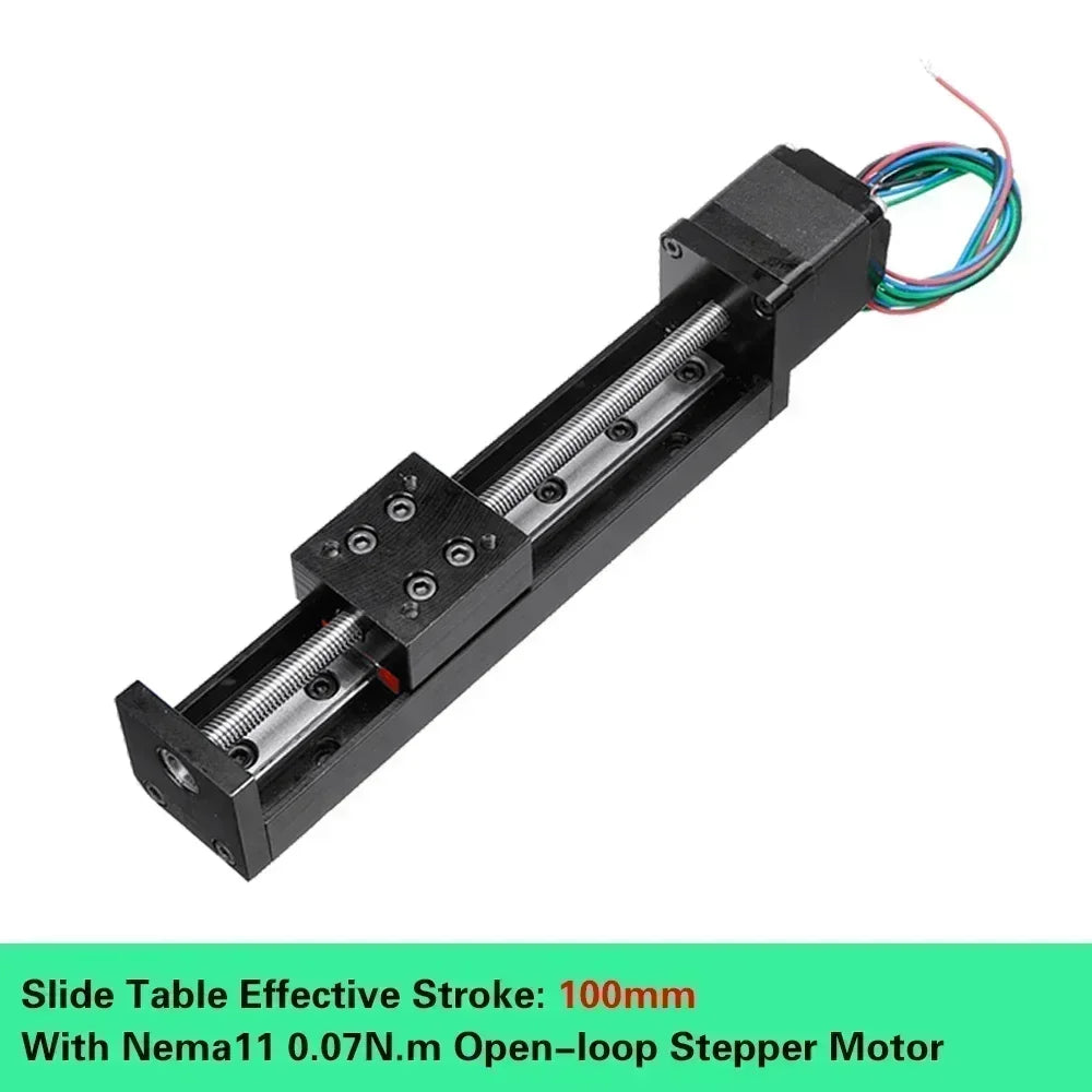 Axis Motorized Slide Table T-type Linear Guide Rail