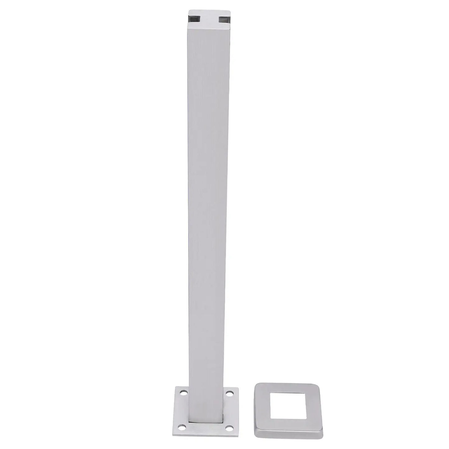 35.8" Glass Railing Mid Post 304 Stainless Steel Balustrade for Balcony Stairs