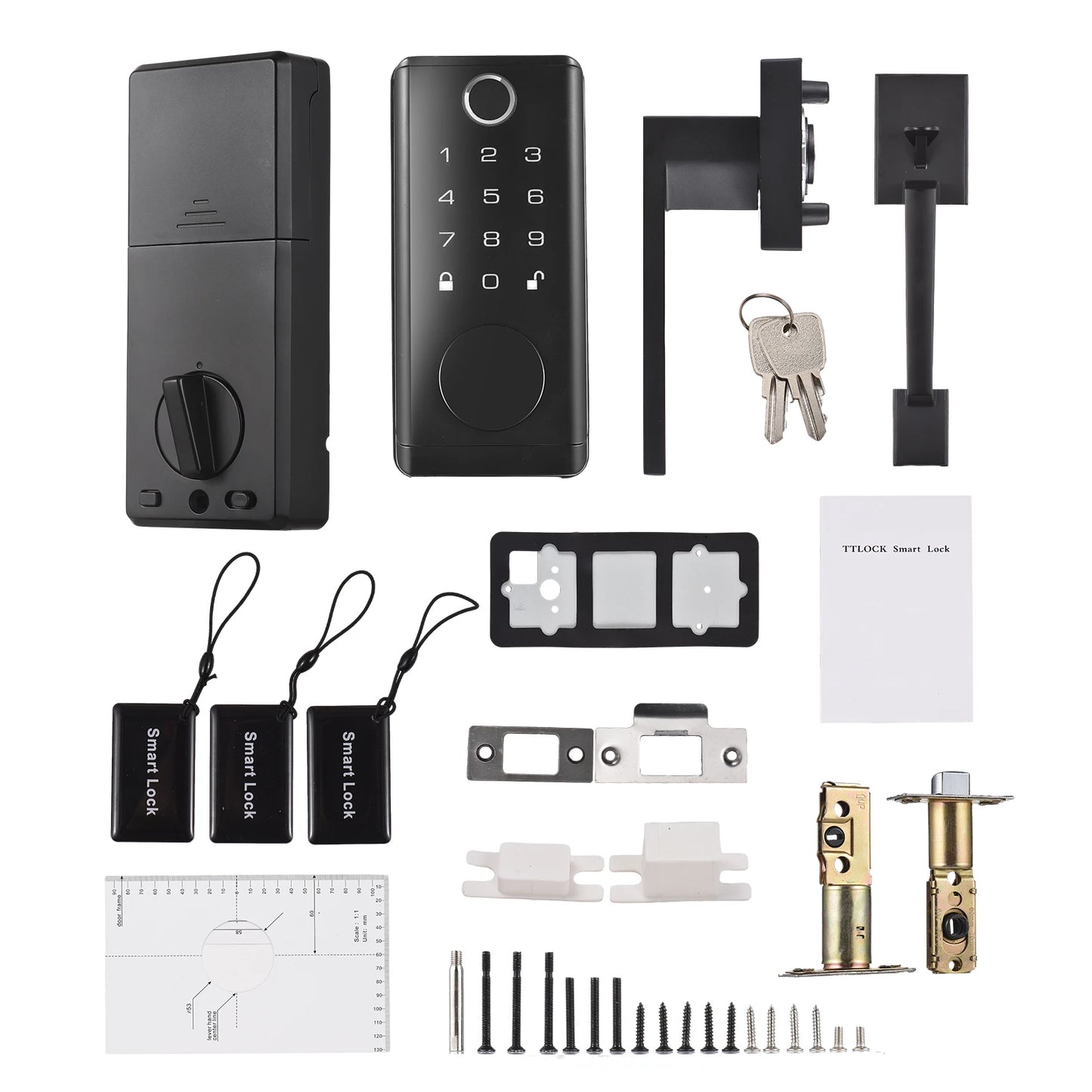 Smart Fingerprint Door Lock Front Door Electronic Keyless Entry