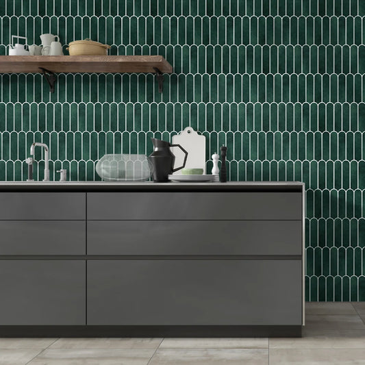 10 Pcs Matte Fish Scale Peel and Stick Backsplash, Waterproof,  Decor