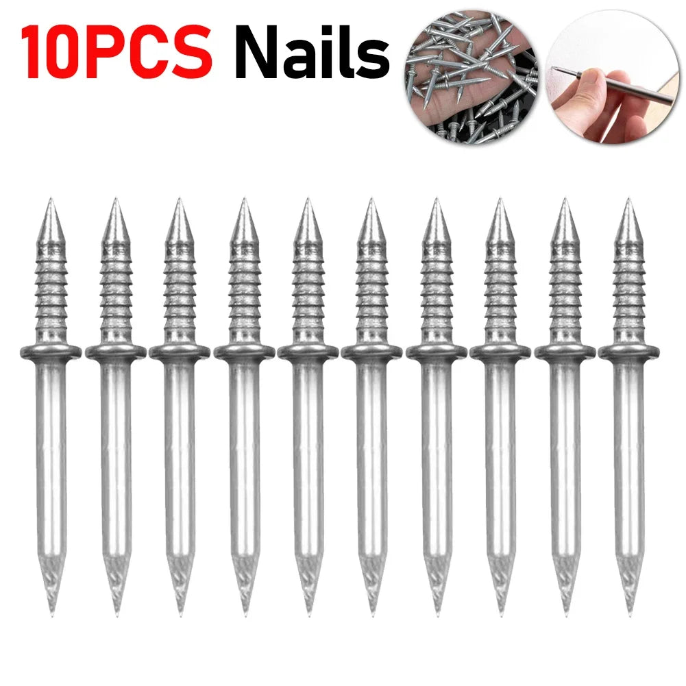 300-10pcs Double Head Nails Anti-Rust Double-Head Seamless Thread Nail